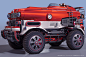 Firewhale - Corona Render, OccultArt _ : Original design LandWhale Twin Engine Vehicle. Mainly modeled with 3Ds Max (some Zbrush detailing), rendered with Corona
I used a few external kitbash kits for some parts/details of the engine and suspension. 
4K t