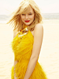 People 1348x1800 Emma Stone feathers yellow clothing yellow