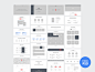 One Page Website Wireframes