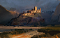 Castles!, John Park : These are some castle images I did for fun early last year. I wanted to tackle a subject matter that I typically do not paint and I have to say this was very challenging.   All of the architectural information makes it so quick to ma