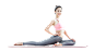 [美工云]营养膳食瑜伽健身专题合成PSD海报_免抠PNG：
