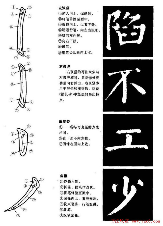 04.勤礼碑的笔画写法