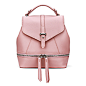 Leather-Look Mini Backpack in All Pink - US$31.95 -YOINS : This sweet backpack is a fun alternative to a traditional purse. It comes with an attractive zip detailing and magnetic closure. It includes adjustable straps that lengthen and shorten to make it 