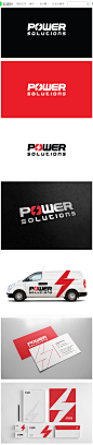 POWER SOLUTIONS品牌标识欣赏 DESIGN³设计创意 展示详情页 设计时代 #设计#