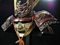 代购 日本武士头盔日本食人魔红色头盔用面具超级罕见-淘宝网
