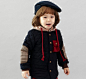现货 韩国代购进口童装13冬男女宝宝男女童背帽个性开衫外套