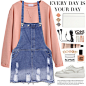 Sweatshirt:<a class="text-meta meta-link" rel="nofollow" href="http://www.romwe.com/Pink-Drop-Shoulder-High-Low-Cuffed-T-shirt-p-188148-cat-669.html?utm_source=polyvore&utm_medium=contest&url_from=elly852" title=&q