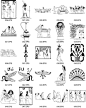 ancient egyptian designs & motifs，dover出的古埃及的图案，372枚，EPS格式，备份：http://t.cn/8DsNn5i