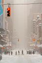 Photograph Blizzard, NYC by Tomas A. on 500px