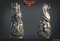 Divinity Original Sin 2 - Statues, Maïté Vandewalle : During my internship at Larian Studios I made a couple of statues for Divinity Original Sin 2, based on concept art.
For the statue of The Divine and Braccus Rex, I recycled a couple of pre-existing hi