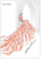 Princess Aurora sketch by Elie Saab