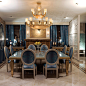 Kensington Apartment - contemporary - Dining Room - London - Paolo Moschino for Nicholas Haslam Ltd