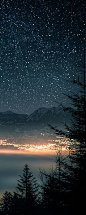 Starry Night Over Switzerland By David Kaplan #night #stars #sky #switzerland #travel