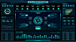 大数据可视化大屏科技感智慧智能楼宇统计后台监管中心