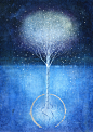  #插画#   灬铃兰灬 采集
Saatchi Online Artist: mark duffin; Giclée 2011 Printmaking "snow tree"