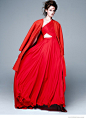 Lisa Cant Models Red Hot Looks for Elle Germany - 时尚摄影 - 妮兔视觉摄影网