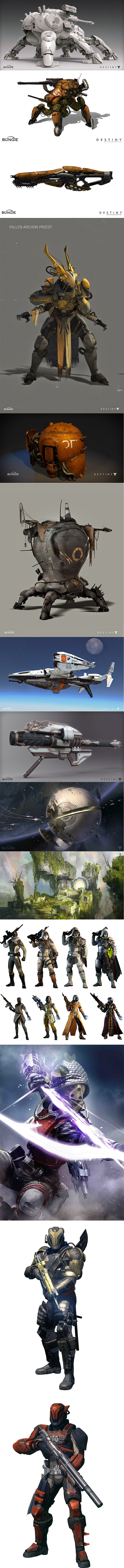 游戏美术素材 原画资料 Bungie d...