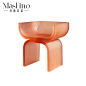 玛斯菲诺现代简约马蹄椅创意个性透明树脂餐椅客厅极简接待椅网红-淘宝网