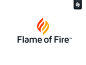 Flame of Fire ministry christian agency branding agency f logo branding flame logo fire flame