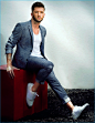 留胡子的男人味儿男人Travis Wall #时尚# #欧美# #型男# #胡须# #男人#