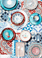 Colors and Patterns on dishes: 