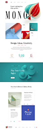 Mono creative agency web design