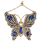 Victorian Sapphire and Diamond Butterfly Necklace@北坤人素材