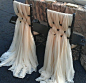 Vintage look chair DIY sashes! gorgeous!