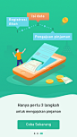 印尼借款引导页3 客户appUI设计 #UI设计# #引导页# #主页面# #app界面# #插画# 采集@Cren茂茂
