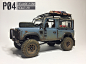 Gelande 1/18 Land Rover Defender RC, James Ma : Modifications and custom painting of RC kit from RC4WD.  
PROCESS:
https://www.artstation.com/jamma21/blog