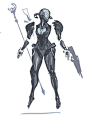 Warframe - Mag Custom skin, Francois Cannels : Alternate skin design for Warframe, the free-to-play space ninja simulator by Digital Extremes.

It's very difficult to express magnetism in a character design, so I experimented with the skin's body being a 