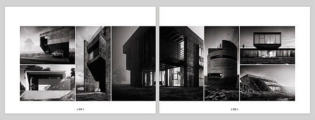 一本简约大气的黑白建筑画册模版分享(2)