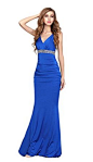 Amazon.com: V.C.Formark Women's V Neck Mermaid backless Long Evening Party Prom Dress: Clothing