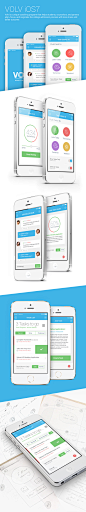 Volv: iOS7 Mobile App : Volv: iOS Mobile App design concept.  Volv is a unique coaching program, that brings to the college admission context a proven approach, that has been the cornerstone of success for many highly successful people.