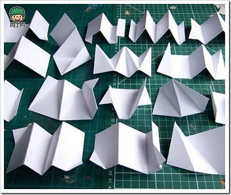 简单的折纸CD架创意设计作品
