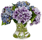Mixed Artificial Hydrangea Bouquet traditional-artificial-flowers-plants-and-trees