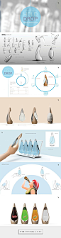 Hold Drop drinking system by Bonny Sunny. Source: Behance. Pin curated by #SFields99 #packaging #design #structural: 