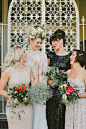 Mismatched bridesmaids dresses | Lara Hotz Photography