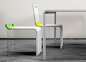 乌克兰设计师Max Ptk设计的极简主义风格餐桌椅Rauma