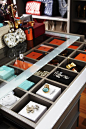 Adore Magazine - closets - walk in closet, luxurious closet, glass top closet island,