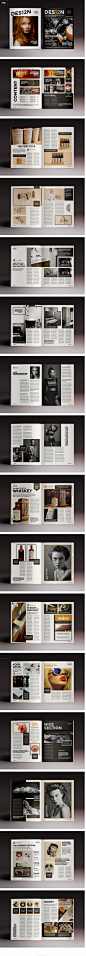 32页时尚流行画册杂志排版indesign模板模特人物展示i - 视觉中国设计师社区