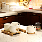包邮 明禾骨瓷 欧式经典创意高档 咖啡杯四件套装 陶瓷礼品简约