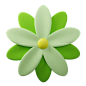 花卉植物 3D 图标