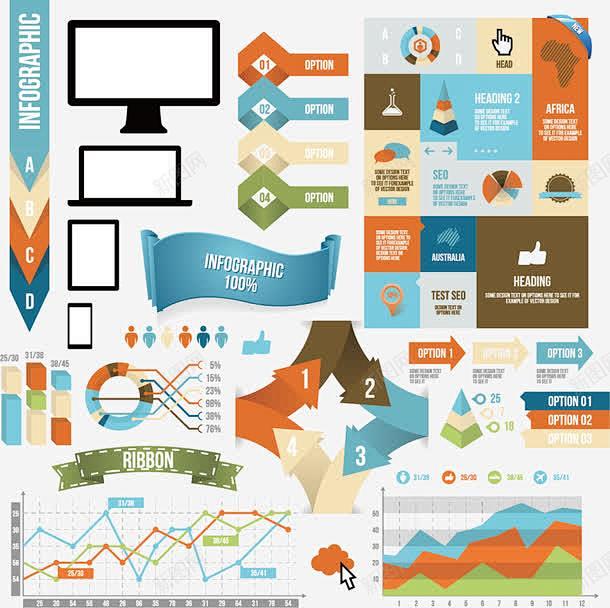 信息图表矢量图高清素材 免费下载 设计图...