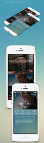 iOS7 App Concept UI #ui #ux #app #mobile #design