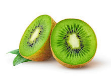 Kiwi fruit isolated ...
