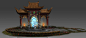 Oriental Fantasy Background , Jongmin Ahn : Original design and 3D over painting