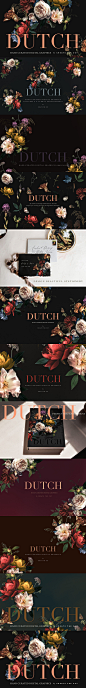 经典花卉剪贴画 Vintage Floral Clip Art - Dutch