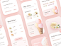 Ice Cream - Part 3 slider vanilla flavor pastel ui shopping welcome sign in order mobile app mobile iphone x iphone delivery food ecommerce ice cream app design application app