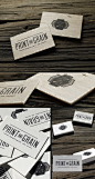 letterpress wood and cotton paper  business cards